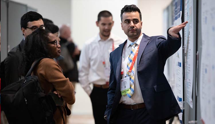 A poster session during Resuscitation Science Symposium 2023.